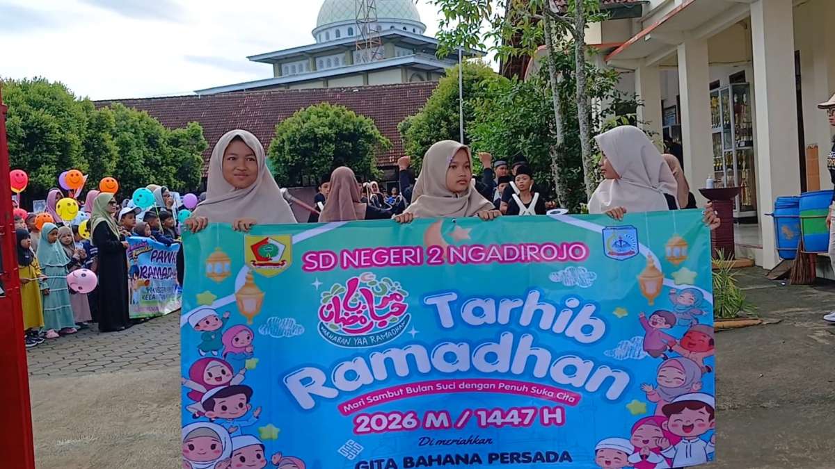 Semarak Tarhib Ramadan, SDN 2 Ngadirojo Gelar Pawai dan Beragam Kegiatan Islami